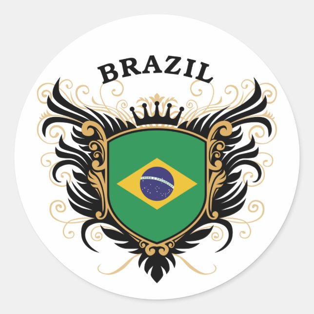 Sticker Rond Brésil (Devant)