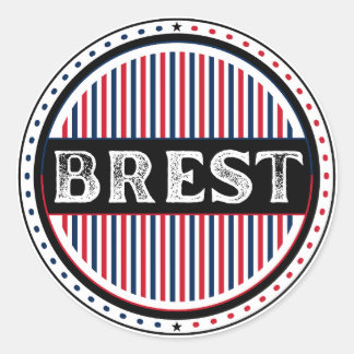 Sticker Rond Brest City Pride Emblem – French Identity