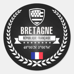Sticker Rond Bretagne