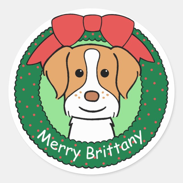 Sticker Rond Bretagne Espagne Noël (Devant)