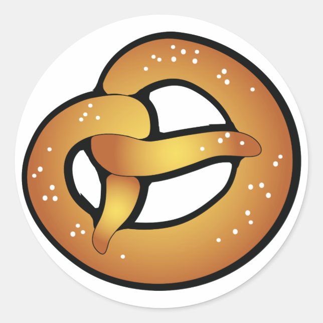 Sticker Rond bretzel bavarois (Devant)