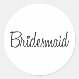Sticker Rond Bridesmaid
