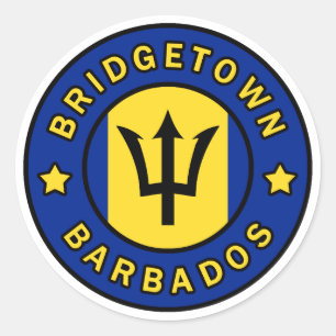 Sticker Rond Bridgetown Barbade