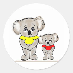 Sticker Rond Bright Koalas