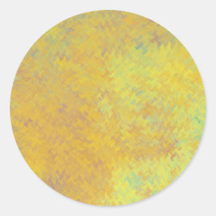 Sticker Rond Brillant Artsy De Marbre Doré