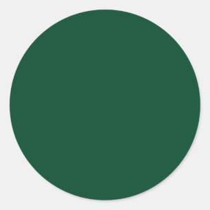 Sticker Rond British Racing Green Solid Color