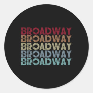 Sticker Rond Broadway Musical Citation Théâtre Musical