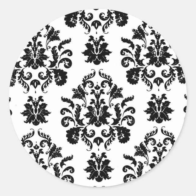 Sticker Rond Brocade (Devant)
