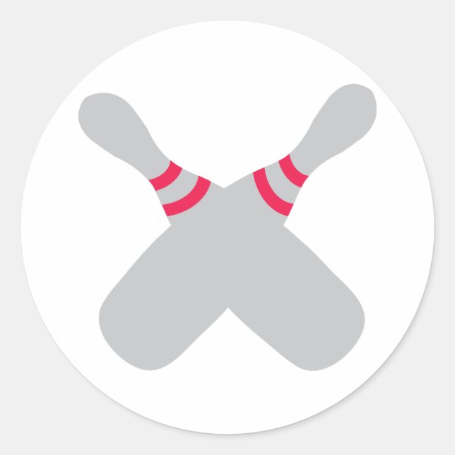 Sticker Rond broches à boules croisées (Devant)