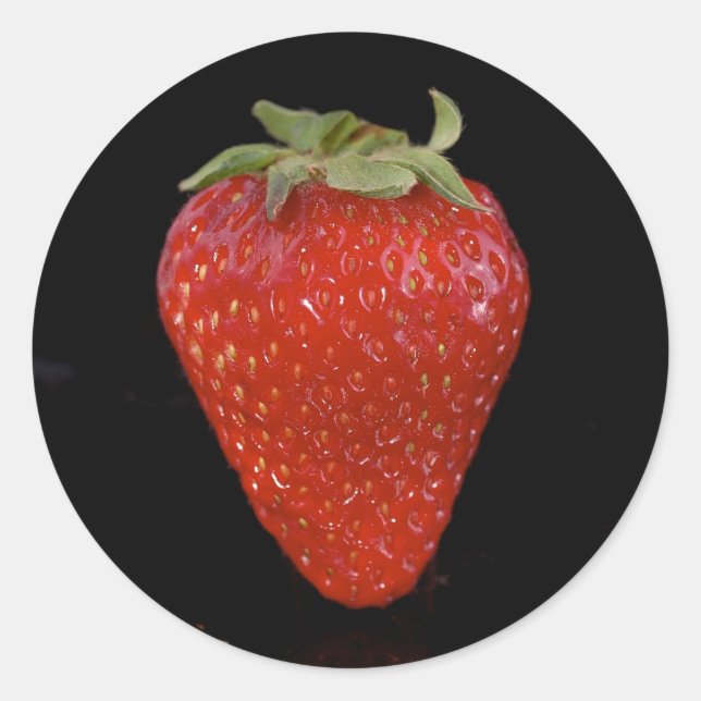 Sticker Rond Brochure fraise (Devant)