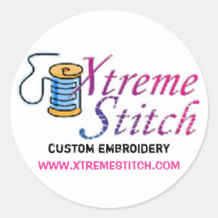 Sticker Rond broderie sur mesure x point, WWW.XTREMESTITCH.COM