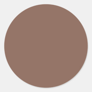 Sticker Rond Bronze Brown couleur solide