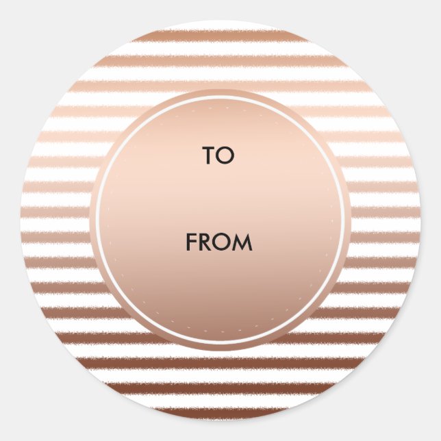 Sticker Rond Bronze Or Grandes Ombres (Devant)
