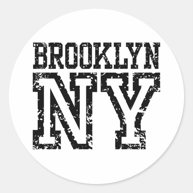 Sticker Rond Brooklyn (Devant)
