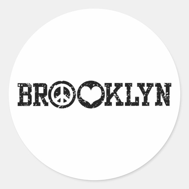Sticker Rond Brooklyn (Devant)