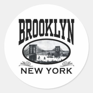 Sticker Rond Brooklyn