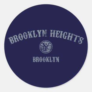 Sticker Rond Brooklyn Heights