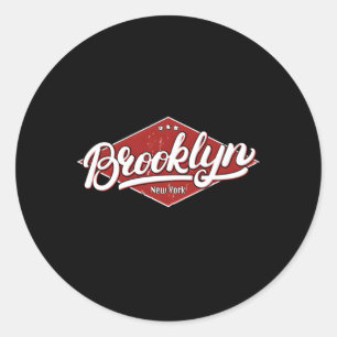 Sticker Rond Brooklyn New York