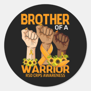 Sticker Rond Brother D'Un Guerrier Rsd Crps Sensibilisation Sun