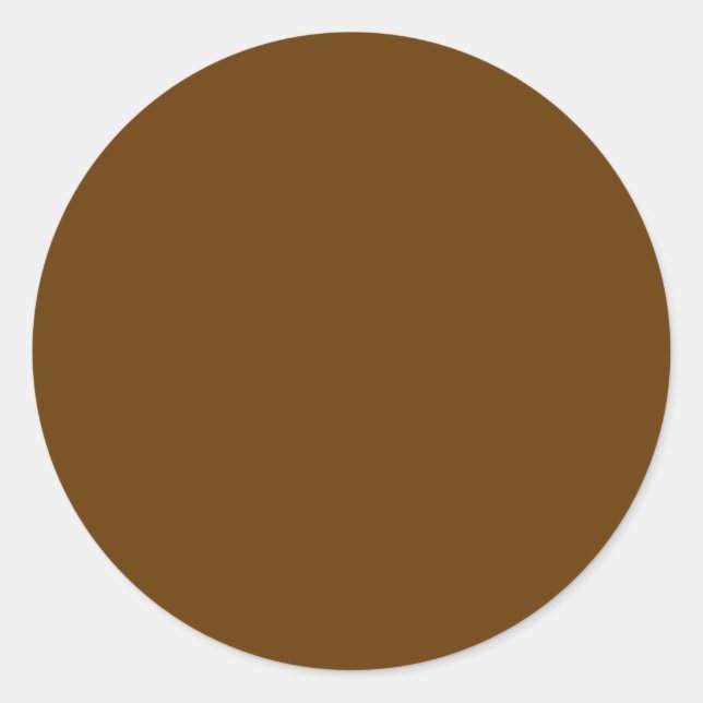 Sticker Rond Brown (couleur solide) (Devant)