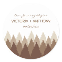 Brown Forest Range Woodland Wedding Faveur