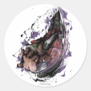 Sticker Rond Broyeur psychopathe de bison