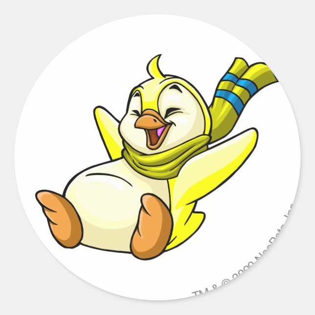 Sticker Rond Bruce Yellow (Devant)