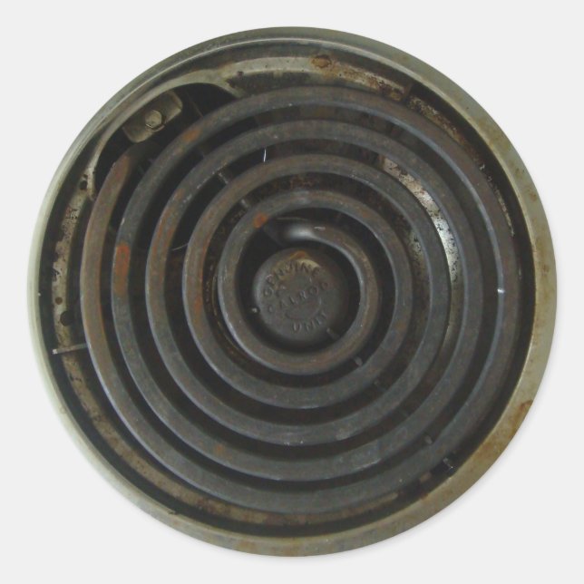 Sticker Rond Brûleur électrique (Devant)