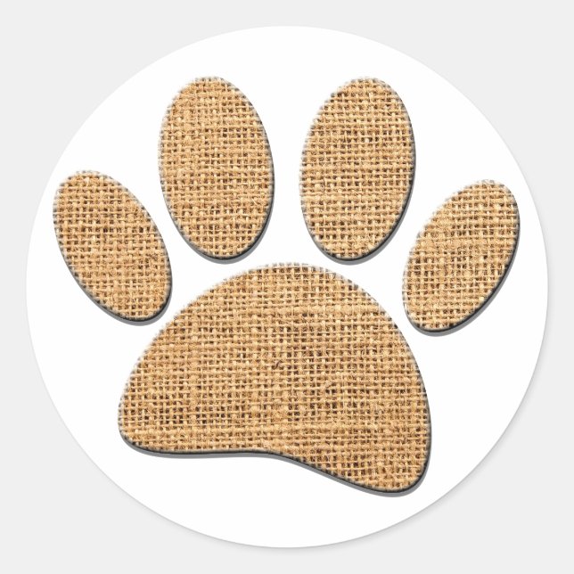 Sticker Rond Brûlure à mât de chien (Devant)