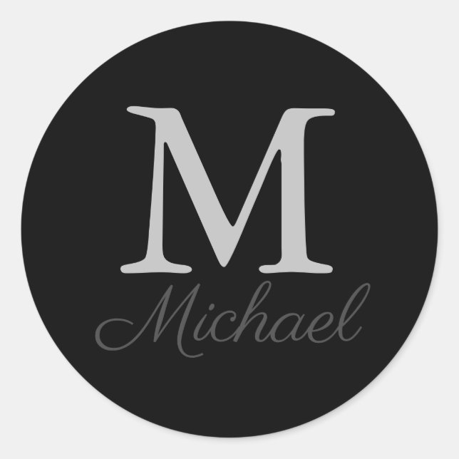 Sticker Rond Brume de lumière monographique (Devant)