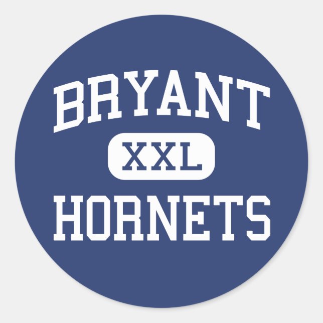 Sticker Rond Bryant - Hornets - Lycée - Bryant Arkansas (Devant)