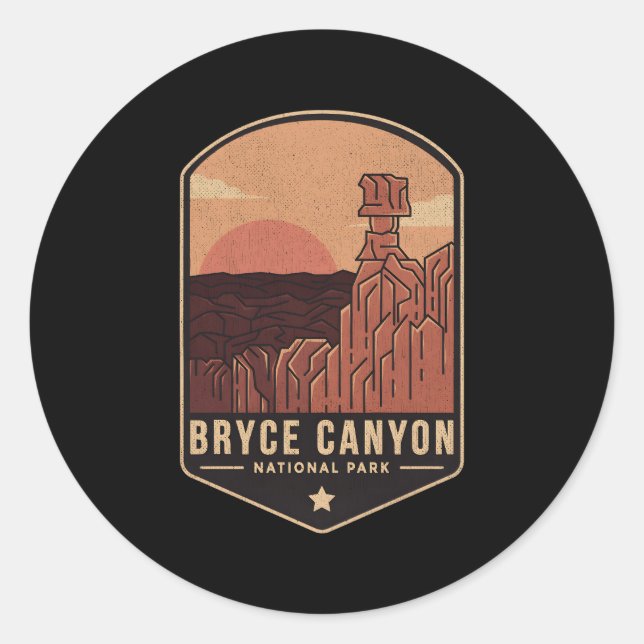 Sticker Rond Bryce Canyon National Park Bryce Canyon (Devant)