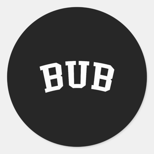 Sticker Rond Bub  (Devant)