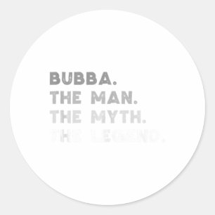 Sticker Rond Bubba L'Homme Le Mythe La Légende Cool Bubba Tank
