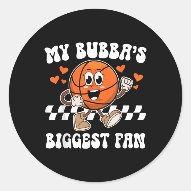 Sticker Rond Bubbas La Plus Grande Soeur De Basketball De Venti (Devant)