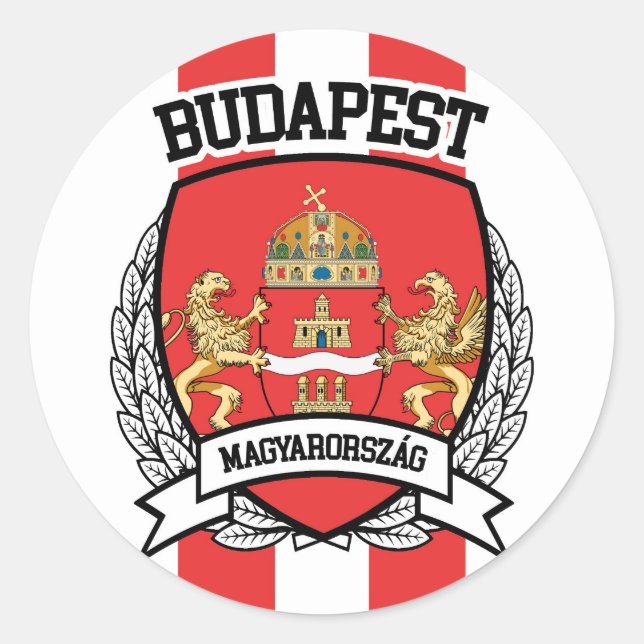 Sticker Rond Budapest (Devant)