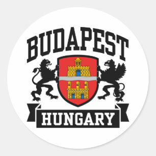 Sticker Rond Budapest Hongrie