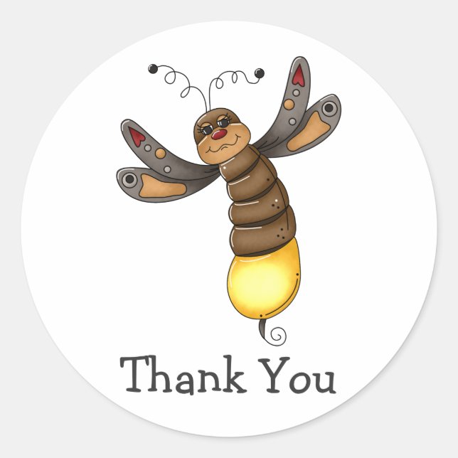 Sticker Rond Buggin' You again ・ Éclair bug (Devant)