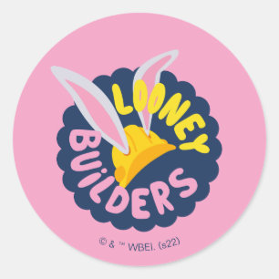Sticker Rond BUGS BUNNY BUILDERS™ Casque de chantier Logo à fe
