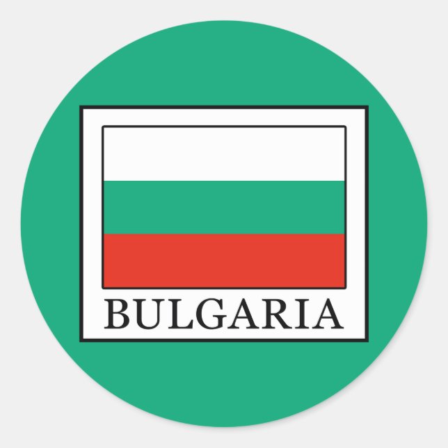 Sticker Rond Bulgarie (Devant)