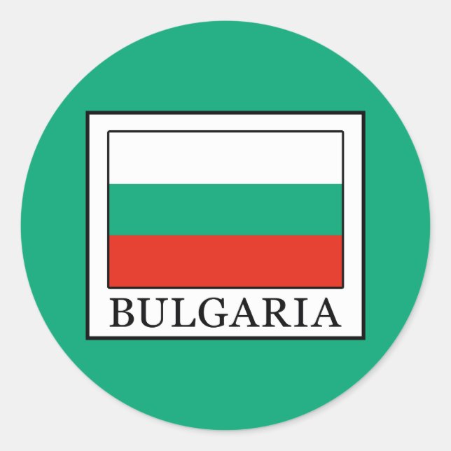 Sticker Rond Bulgarie (Devant)