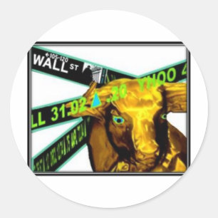 Sticker Rond Bull stock