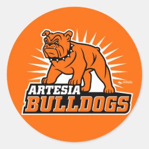 Sticker Rond Bulldogs d'Artesia