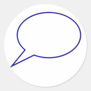 Sticker Rond Bulle vocale vide #2