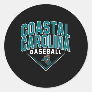 Sticker Rond Bullpen Coastal Carolina Chanticleers Baseball