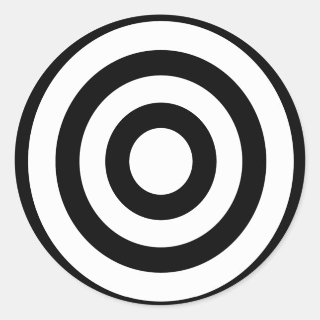 Sticker Rond bullseye - Sur cible (Devant)