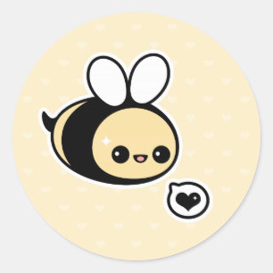 Sticker Rond Bumble Bee