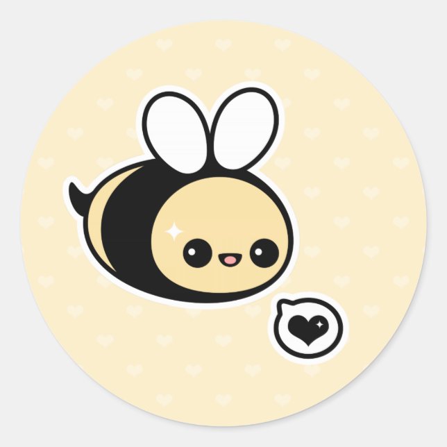 Sticker Rond Bumble Bee (Devant)