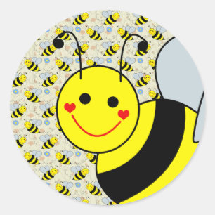 Sticker Rond Bumble Bee