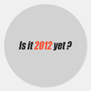 Sticker Rond Bumpersticker anti-Obama - 2012 pourtant